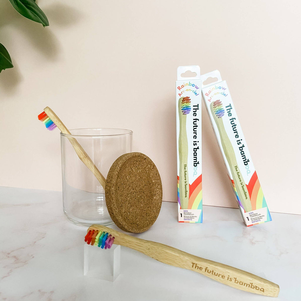 Rainbow Kids Soft Bamboo Toothbrushes