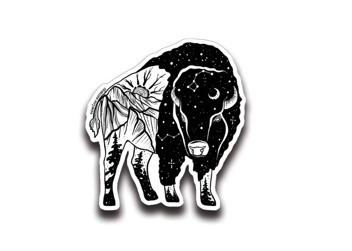 Bison Sticker
