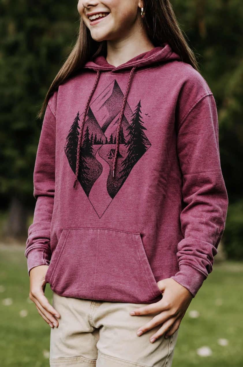 Maroon Camping Hoodie