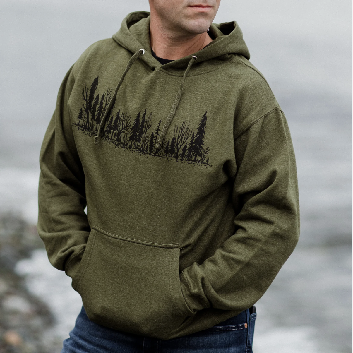 Forest Ride - Unisex Midweight Hoodie