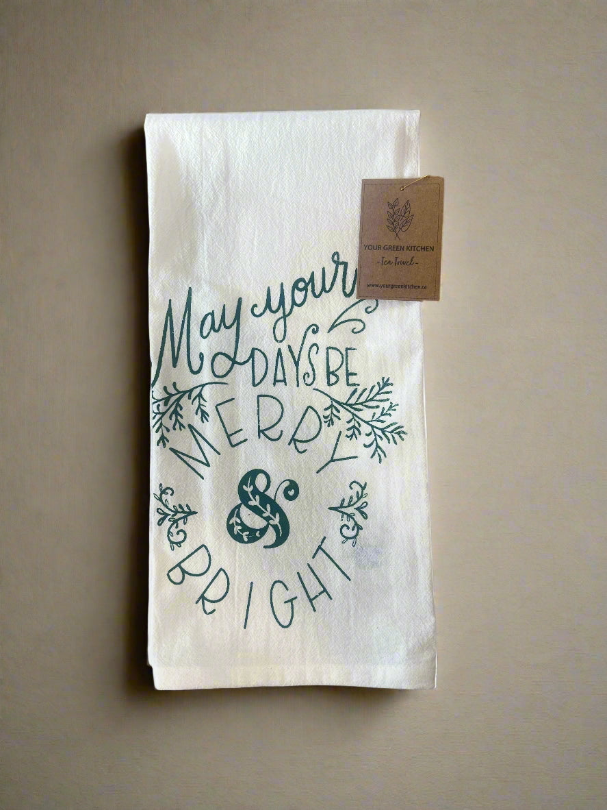 Holiday Tree Tea Towel / Tea Towel / Christmas Tea Towel