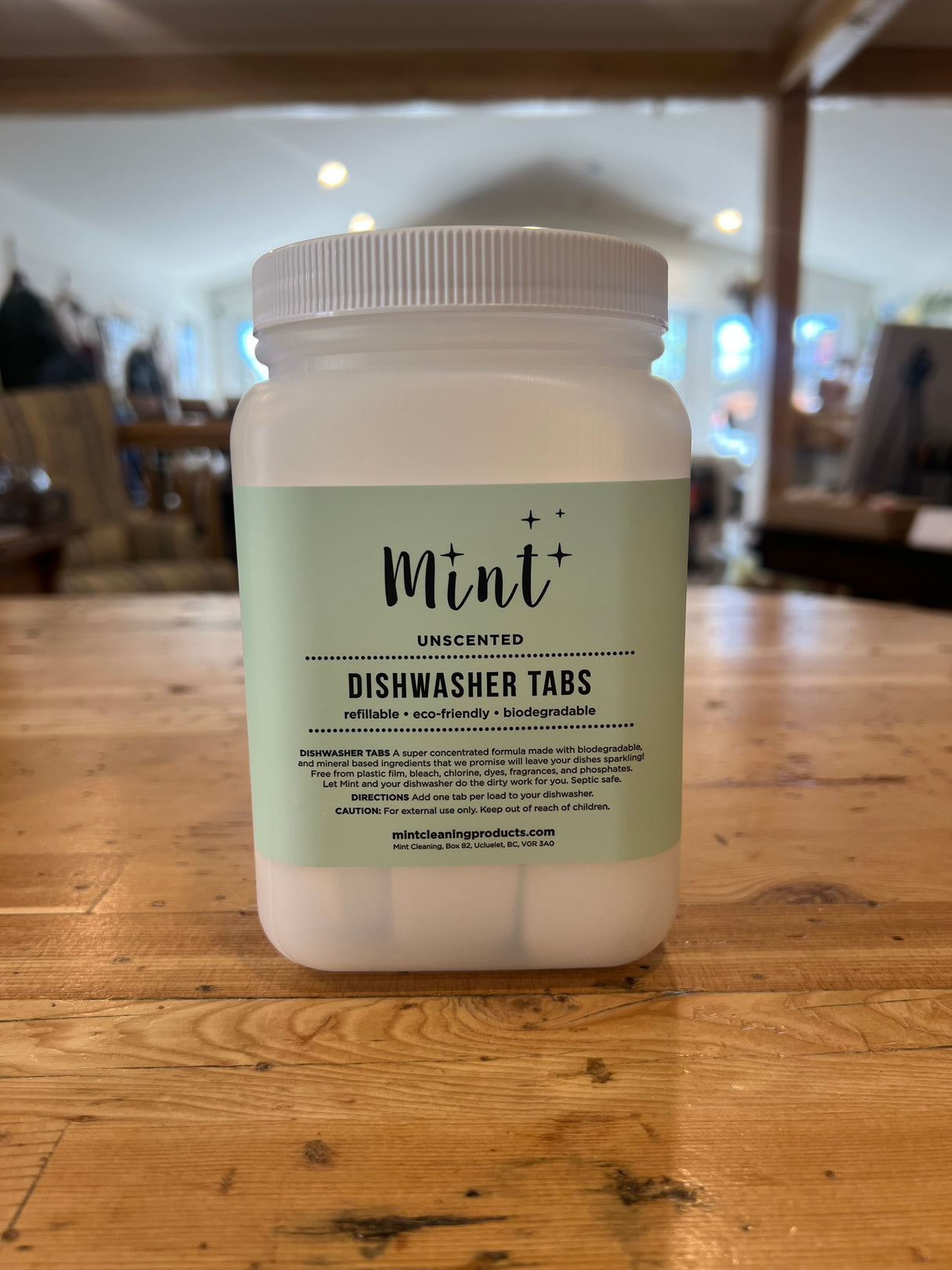 Mint Dishwasher Tabs - Packaged