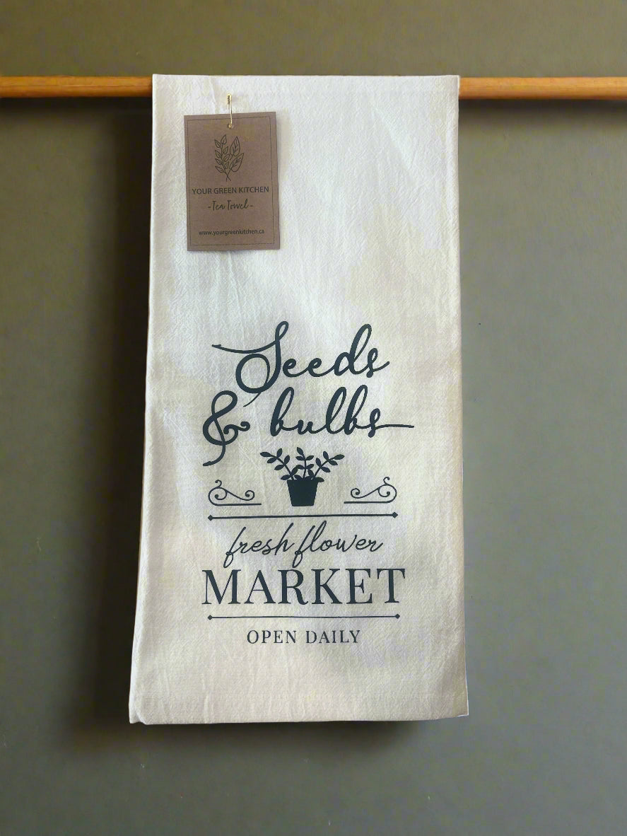 Seeds & Bulbs Tea Towel