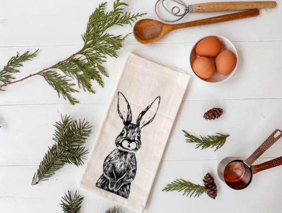 Rabbit Tea Towel