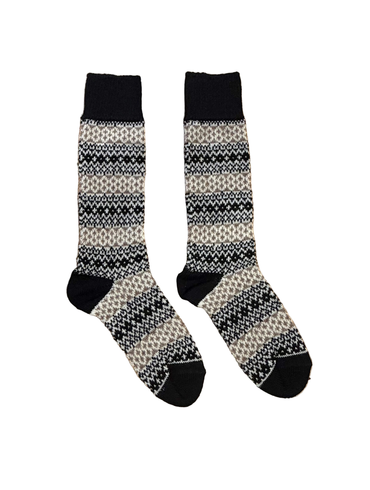 Nordic Socks Merino Wool in PERFORM™ - Torsten - Black