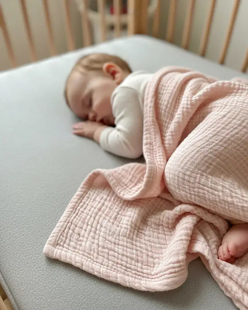 4 Layer Muslin Baby Blankets & Swaddle Blankets: Pink