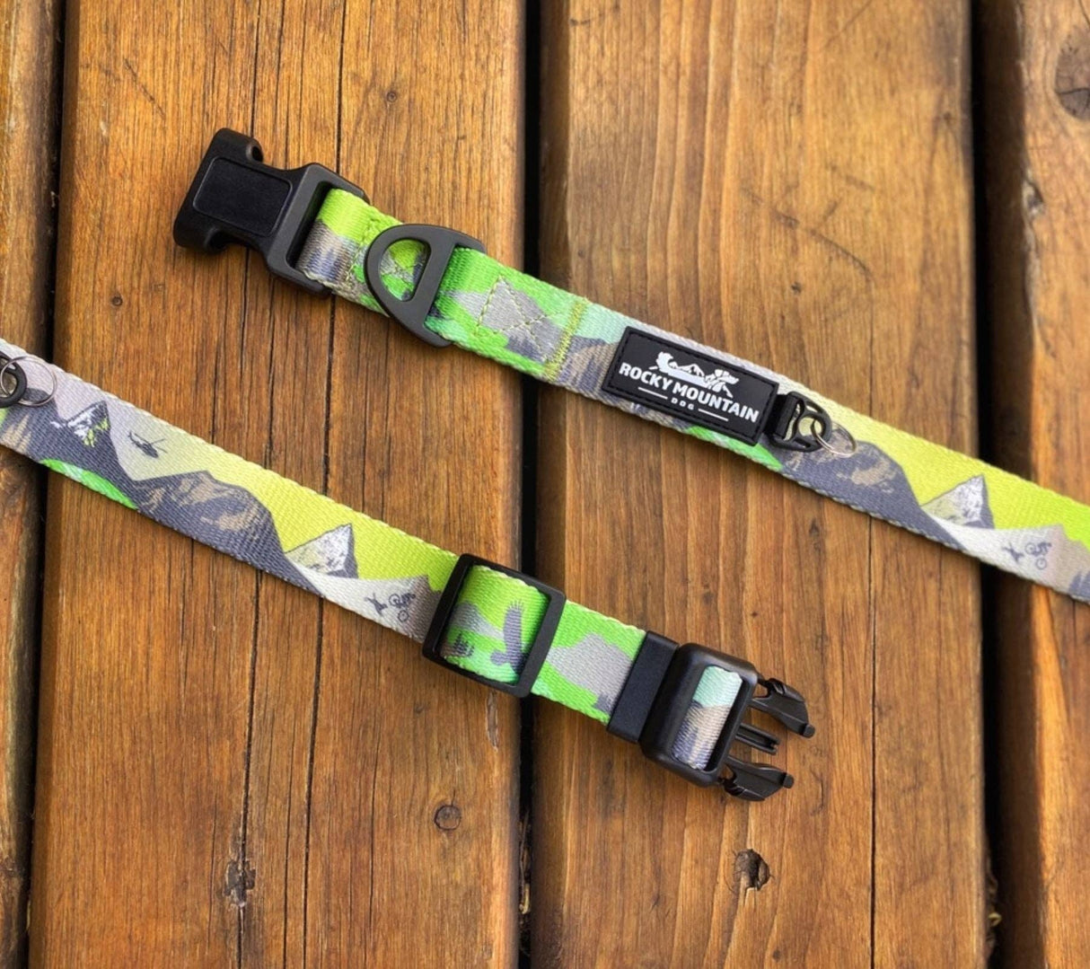 Kootenay Alpine Dog Collar: Green