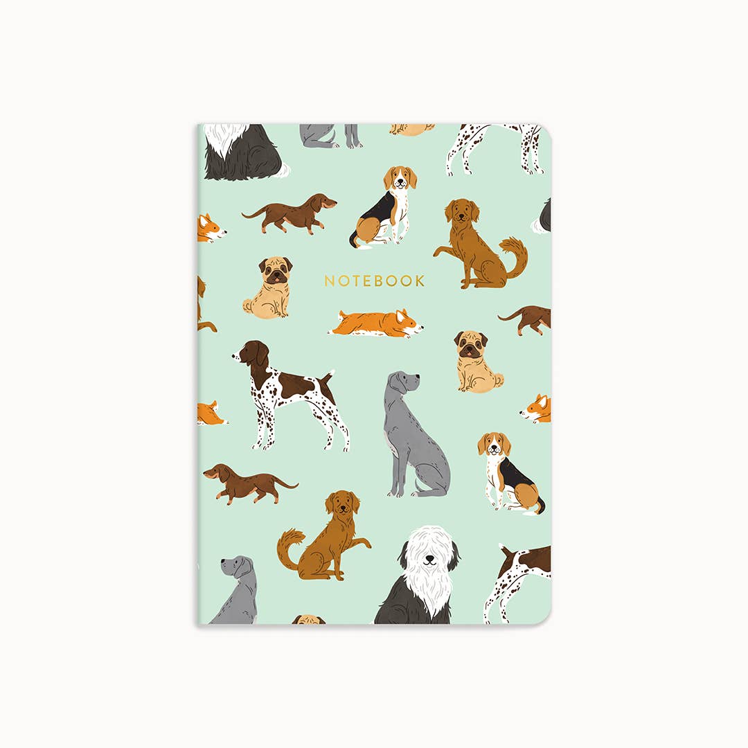 Spiral Notebook - Summer Floral / Dogs