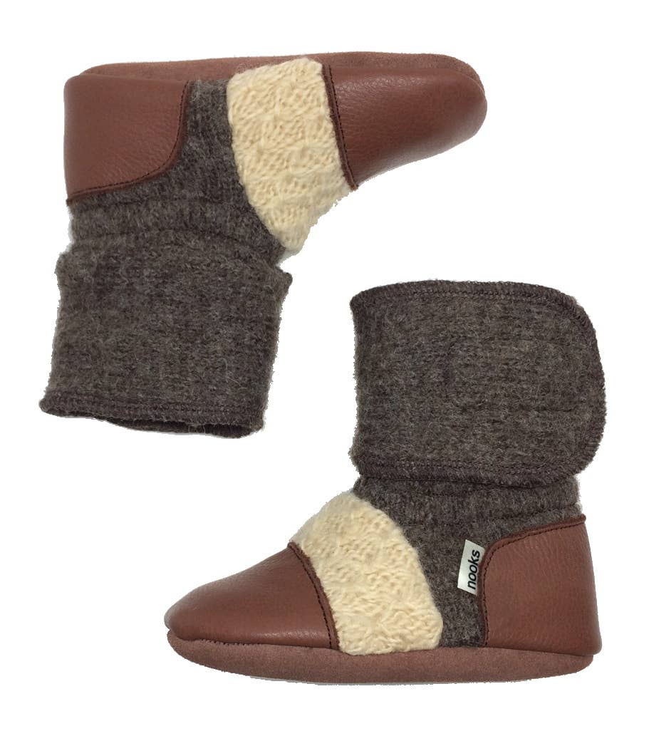 Little Earth Felted Wool Booties