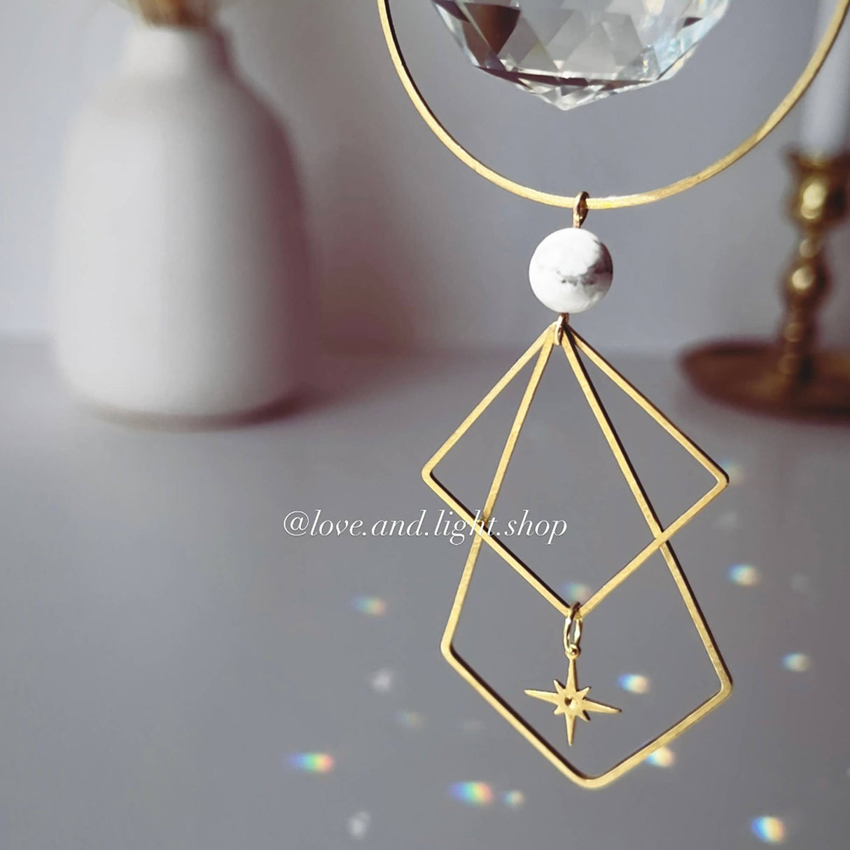 POLARIS Howlite Celestial Suncatcher