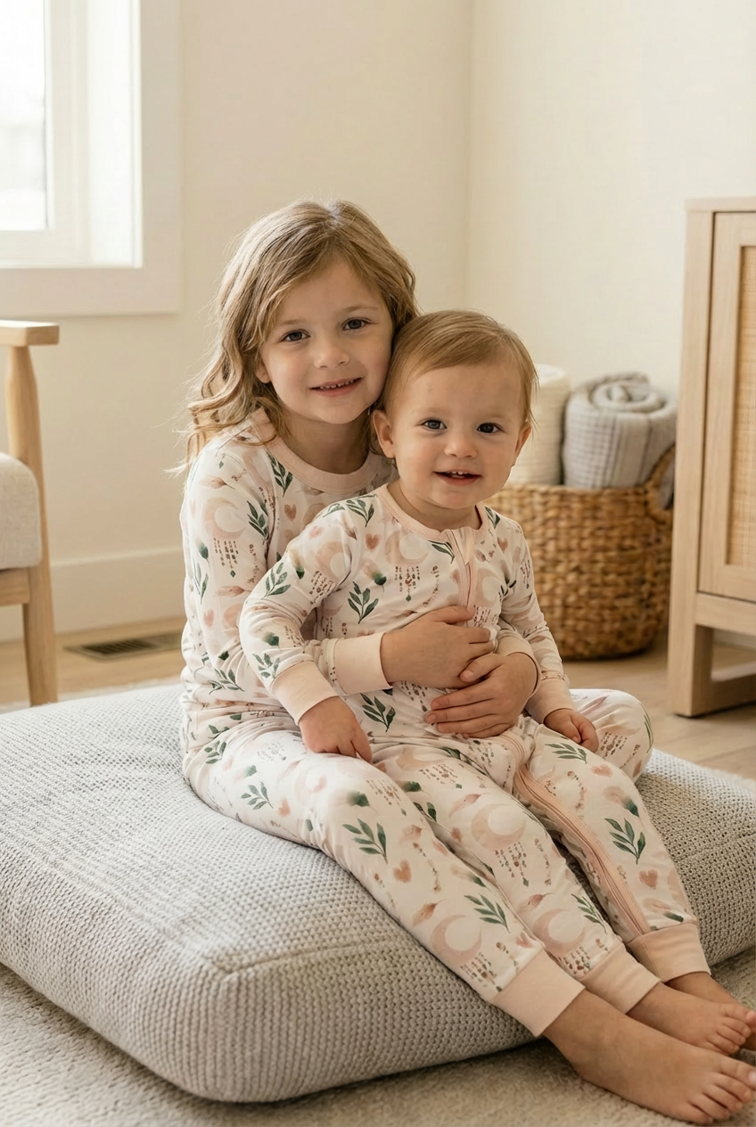 Moonlit Meadow Bamboo Baby Sleeper