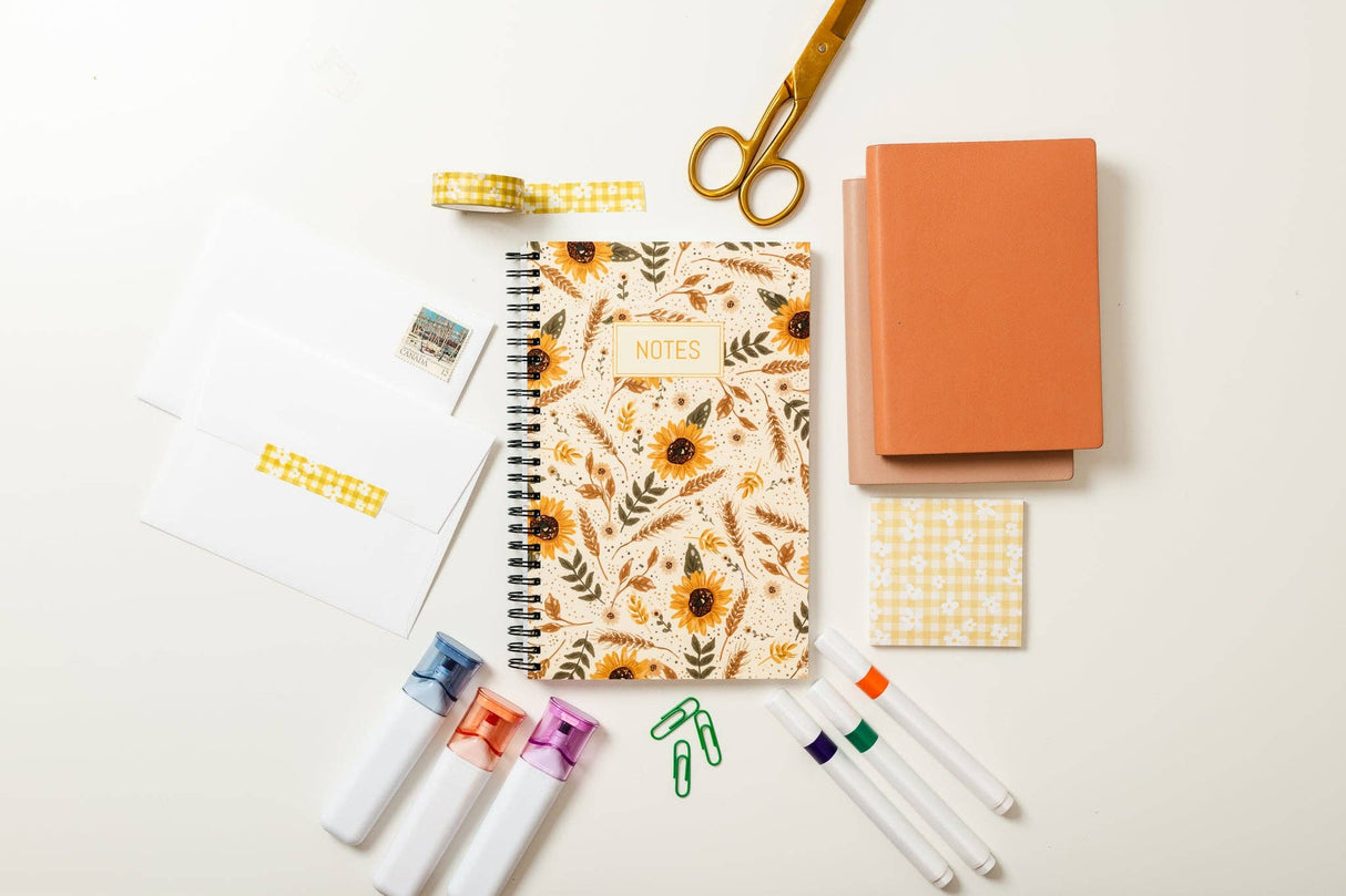 Sunflower Fields Notebook