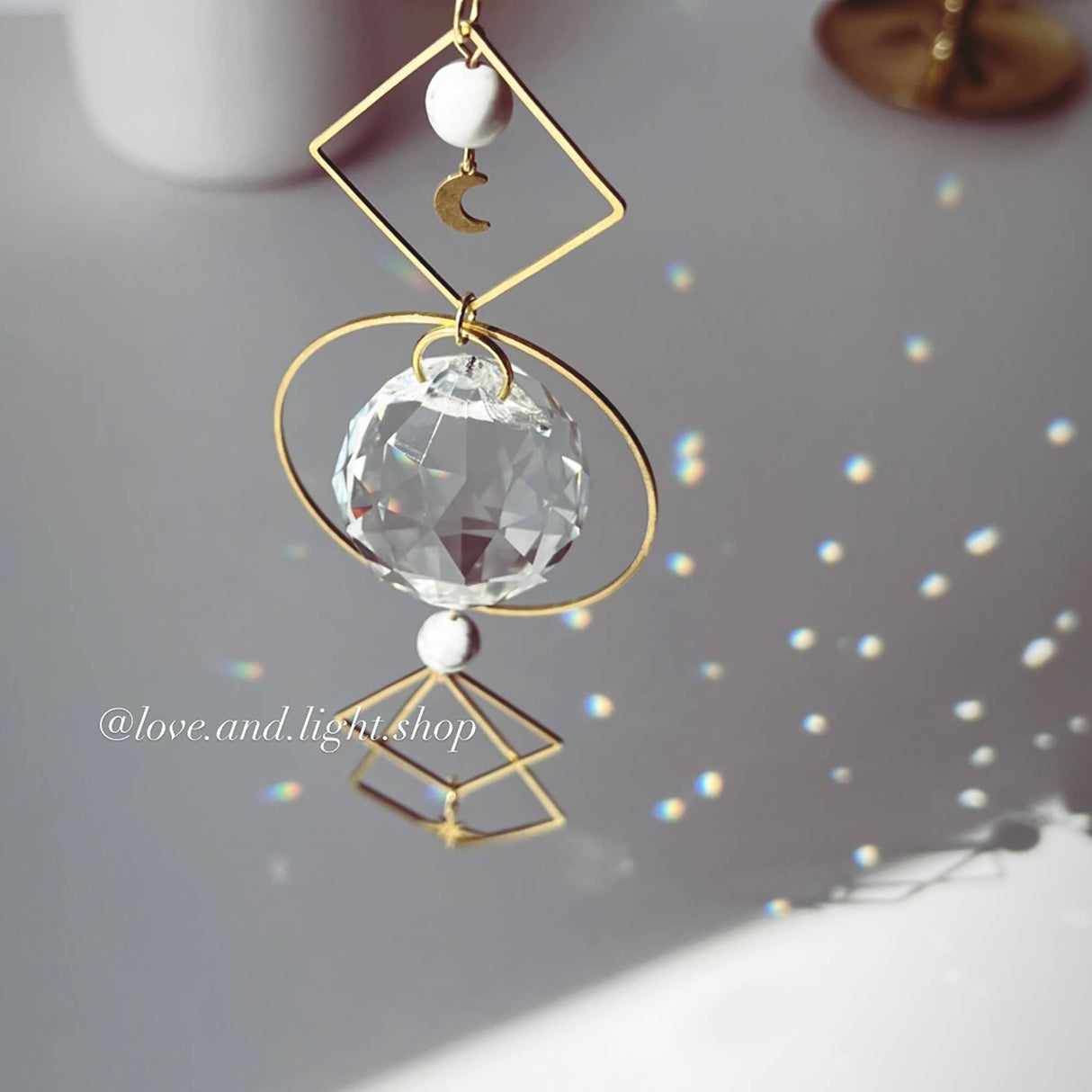 POLARIS Howlite Celestial Suncatcher
