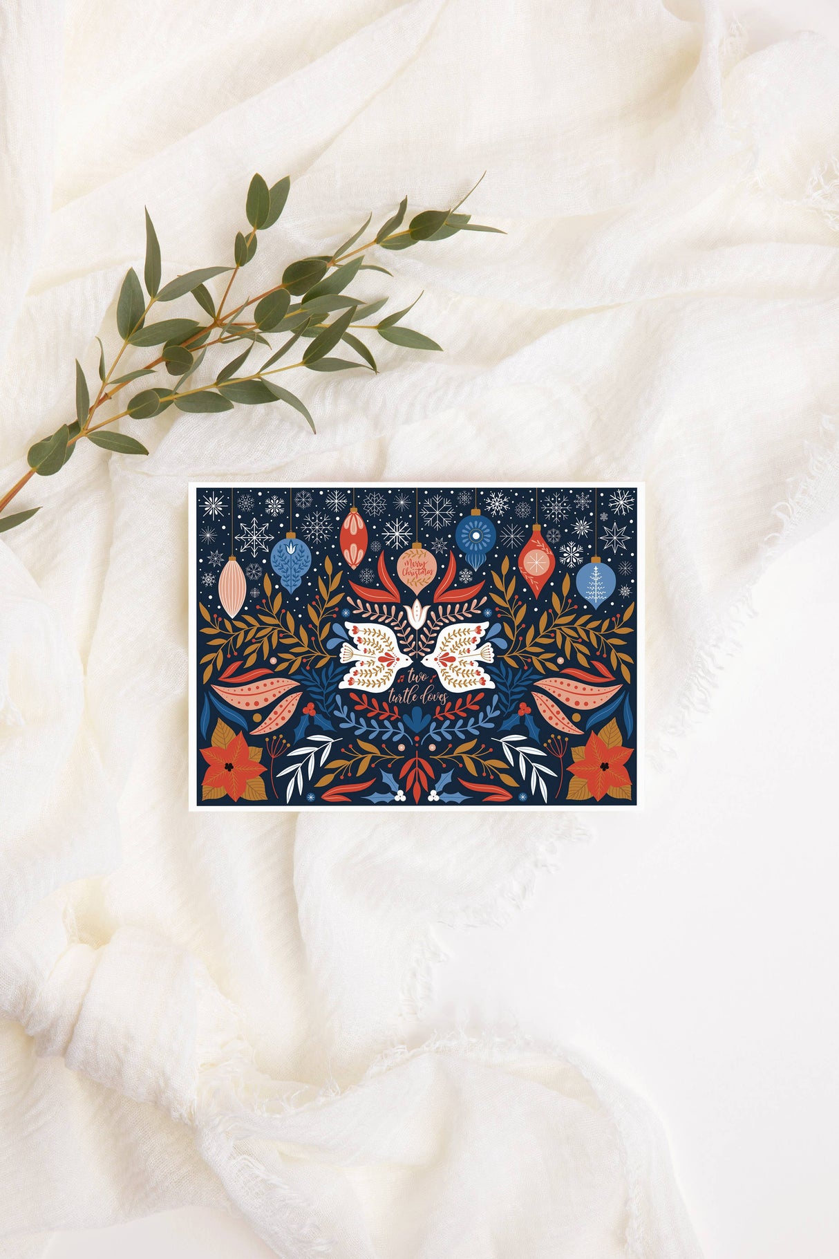 Turtle Doves Greeting Card