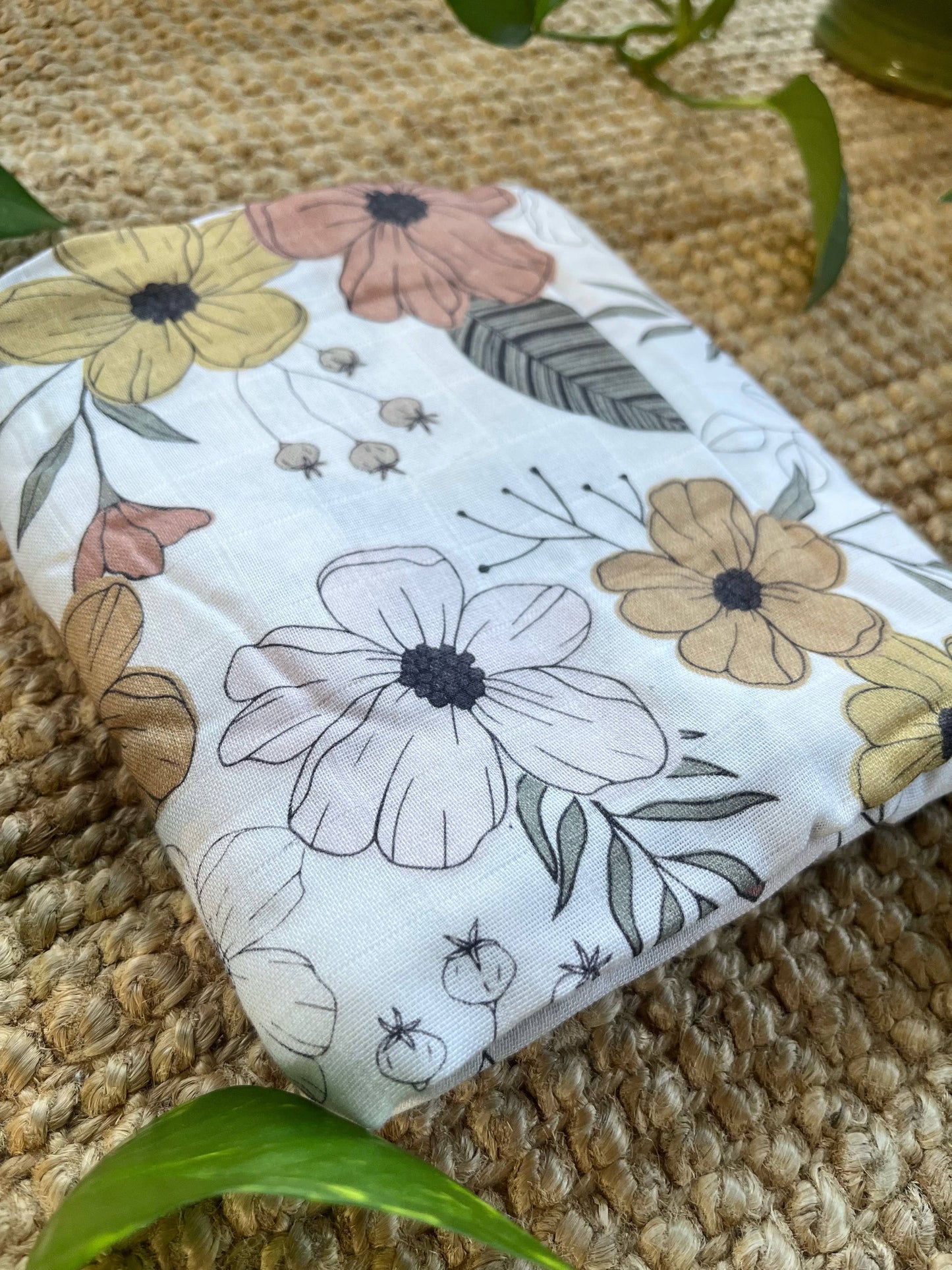 Vintage Blossom Swaddle Blanket