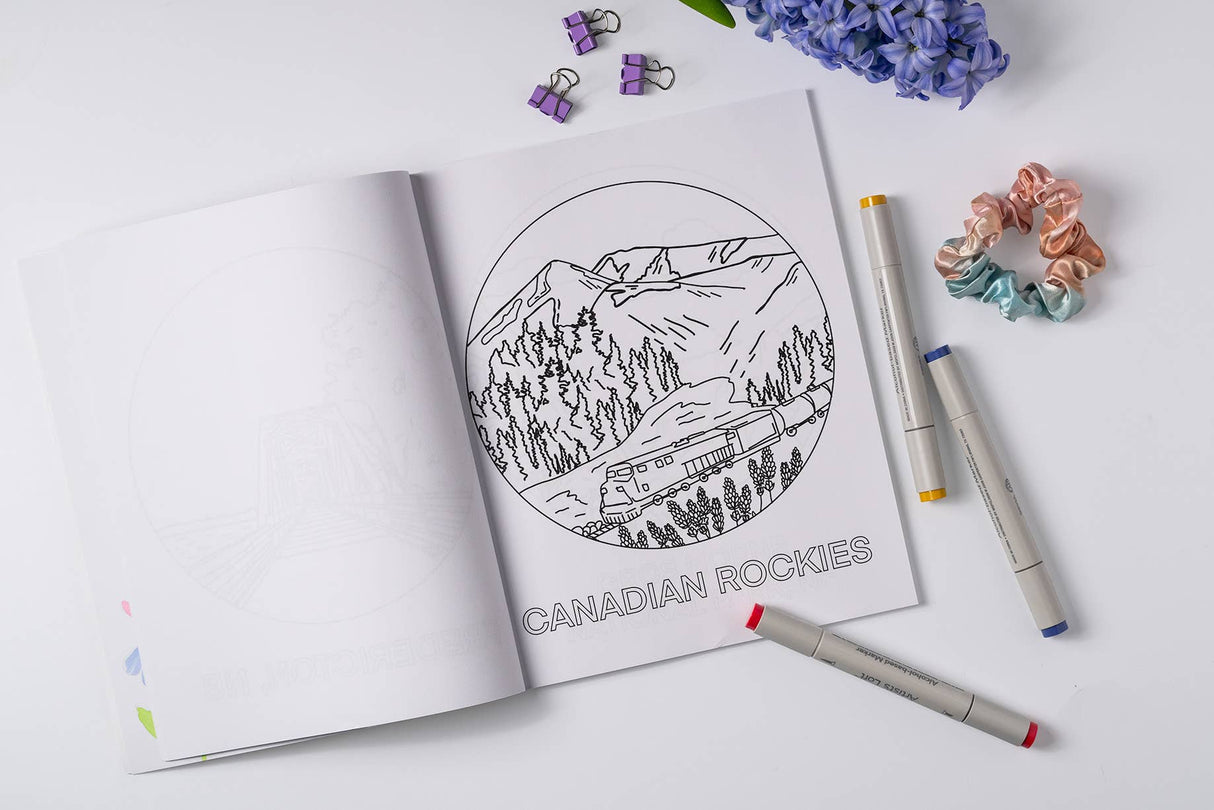 Oh Canada Colouring Book