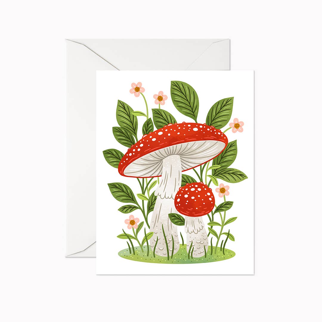 Fly Agaric Mushrooms Card
