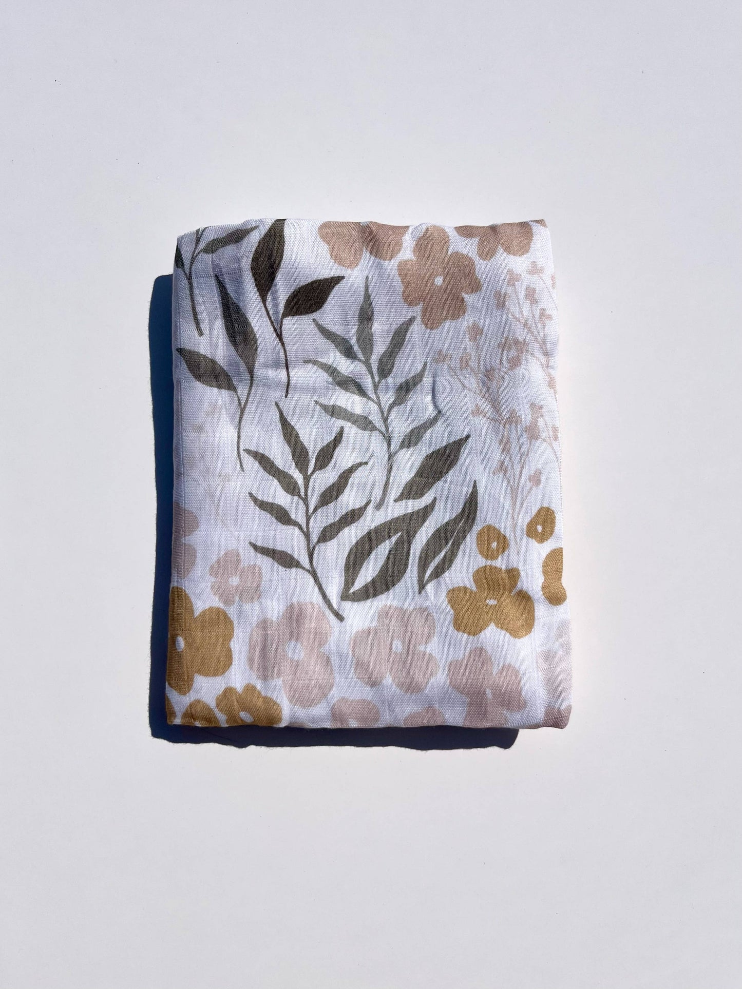 Floral Baby Blanket | Flower Muslin Swaddle Blanket