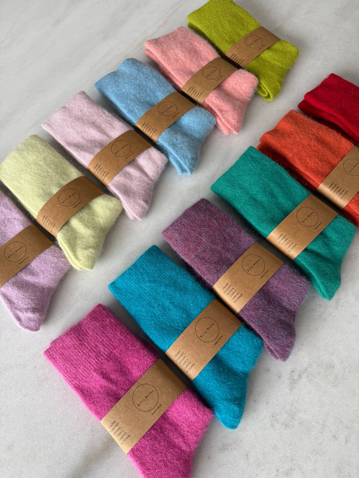 Fluffy Angora Socks