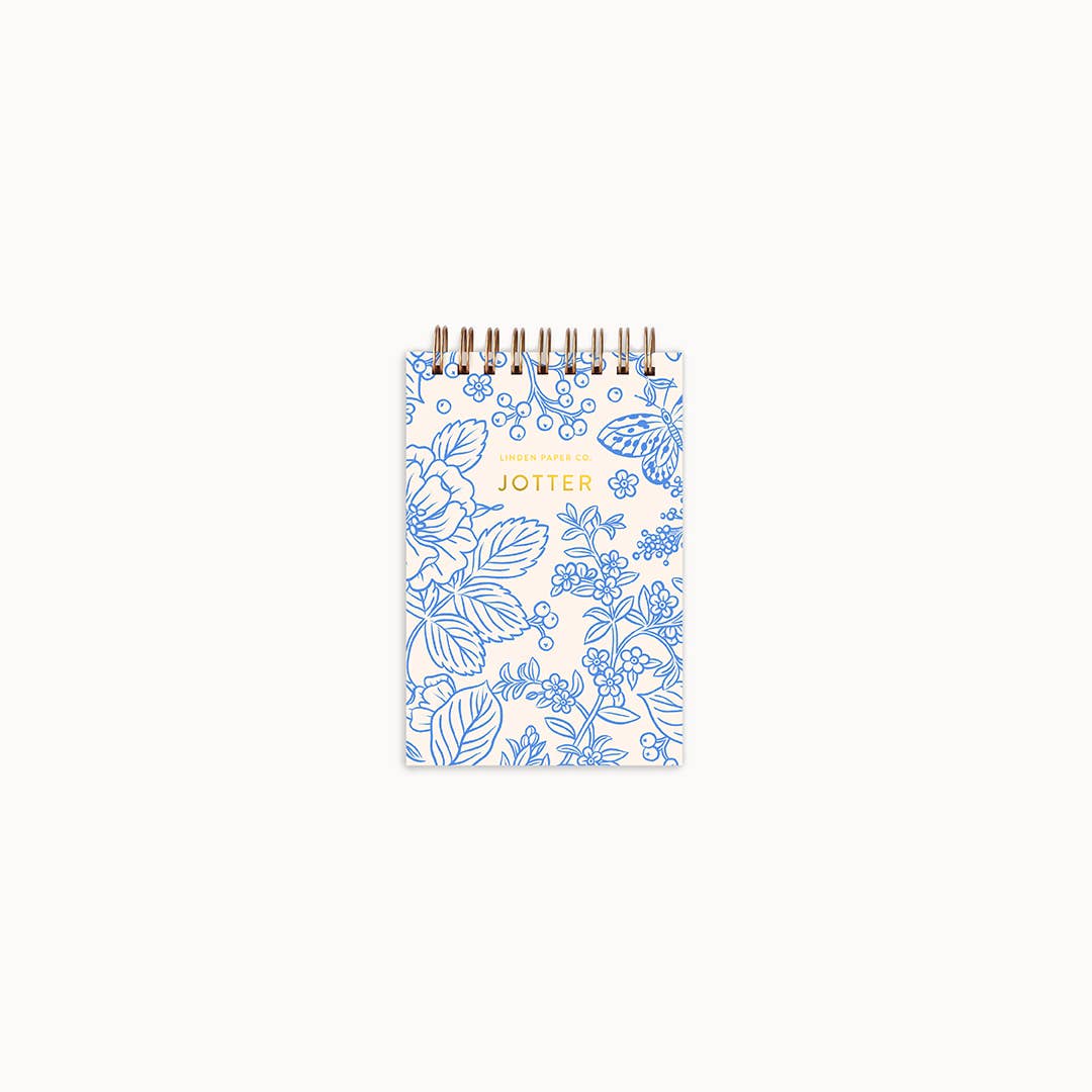 Blue Garden Jotter | Mini Spiral Notebook