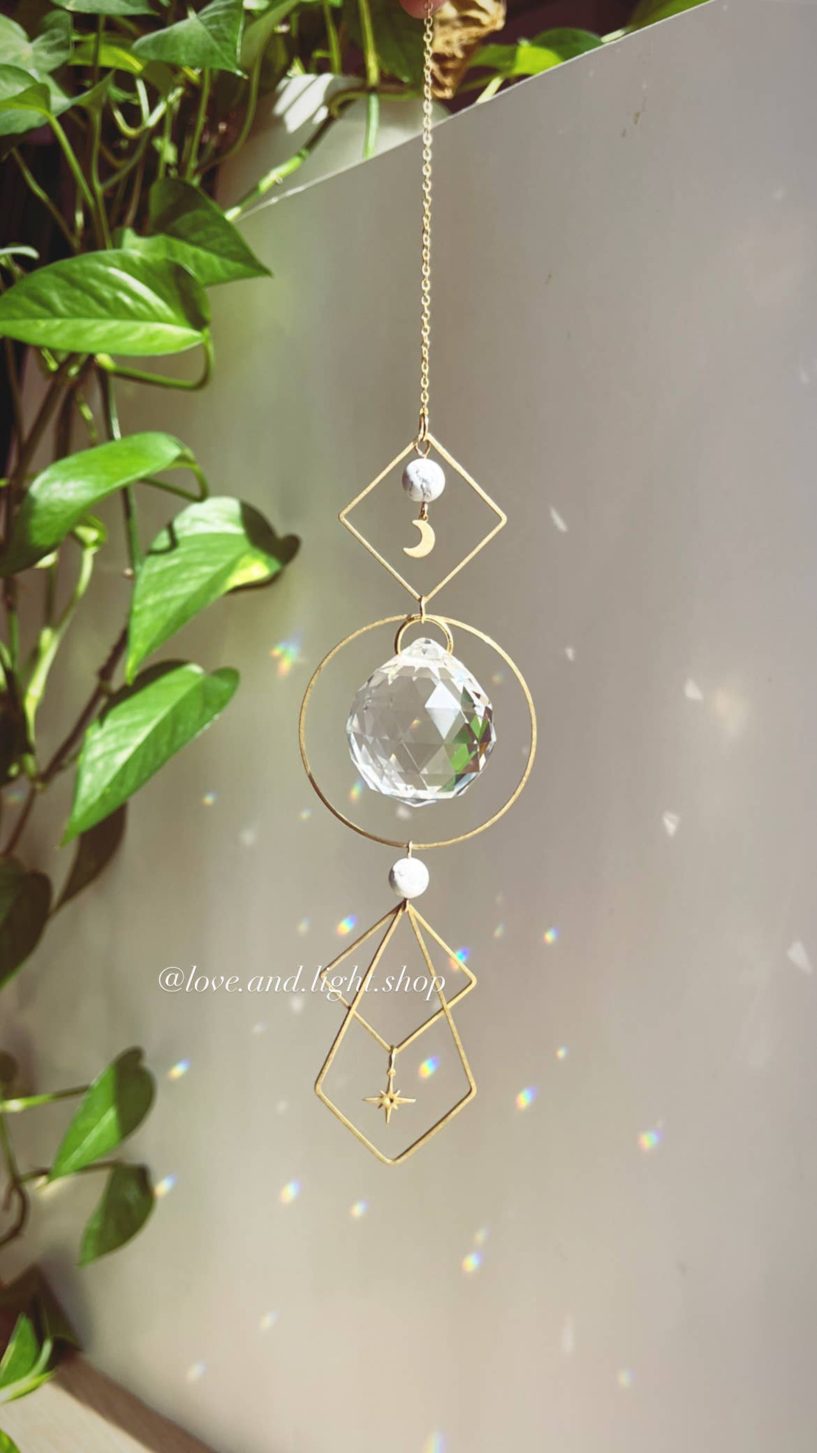 POLARIS Howlite Celestial Suncatcher