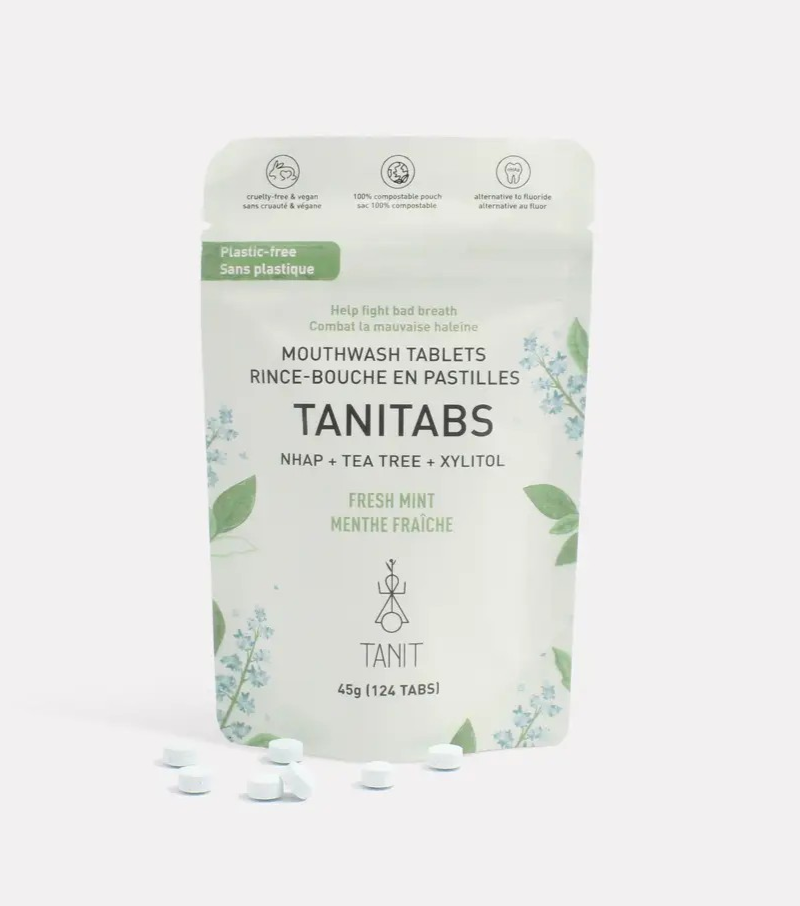 Mouthwash Tablets - Compostable Refill 124 tabs: Compostable refill - 124 tabs