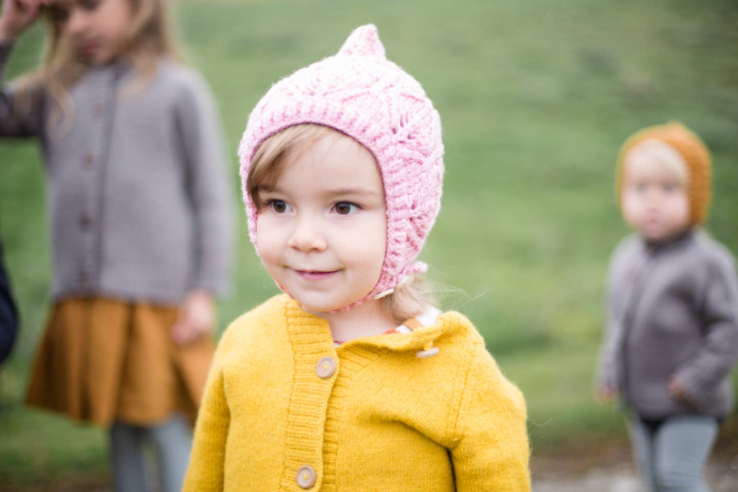 Golden Spruce Merino Wool Knit Bonnet