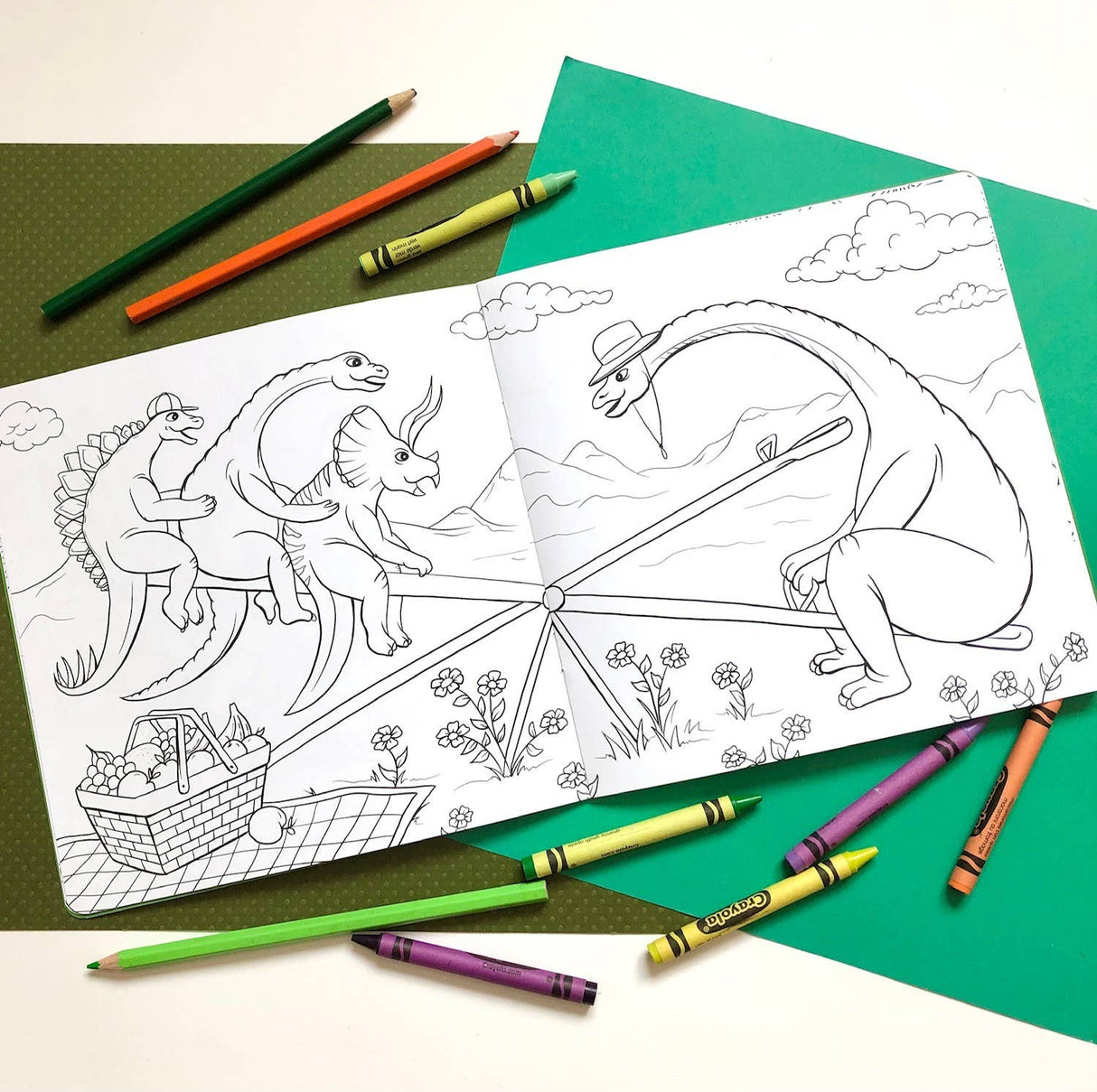 The Dinosaurs A Jurassic Adventure Coloring Book