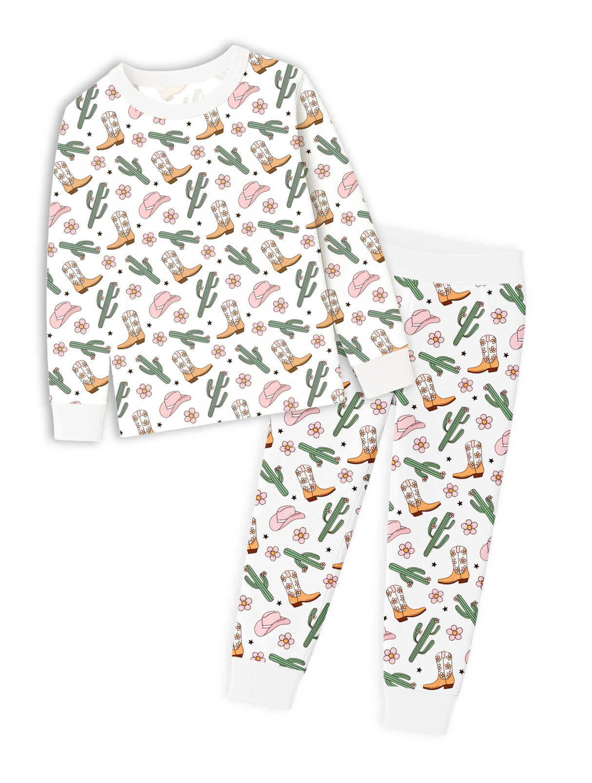 Sweet Stampede Bamboo Two-Piece Pajama Set