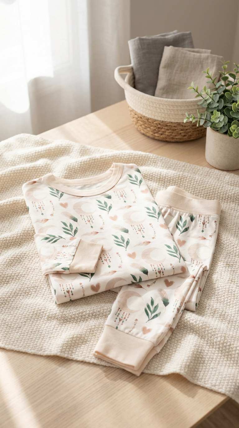 Moonlit Meadow Bamboo Two-Piece Pajama Set