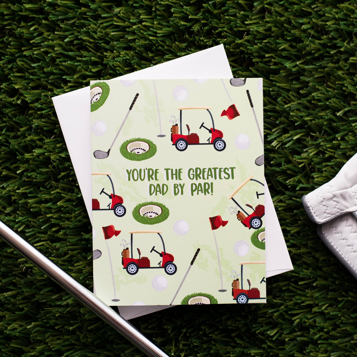 You're The Greatest Dad By Par! - Greeting Card