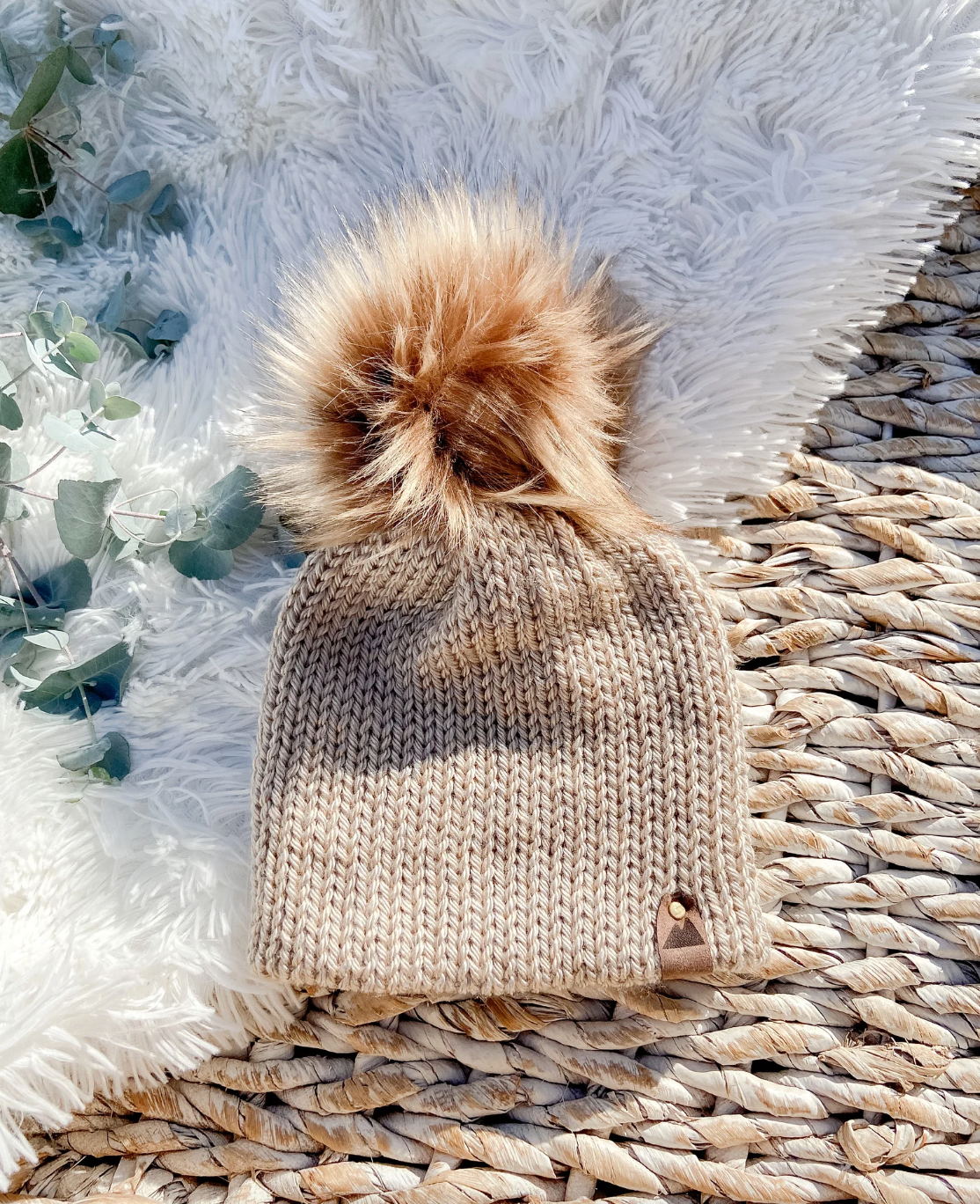 Oatmeal Toddler Knit Toque
