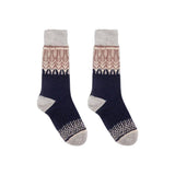 Nordic Socks Merino Wool in PERFORM™ (Yule - Navy) - Unisex: Medium