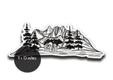 Bear and Mountain Sticker