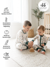 Woodland Bamboo Baby Sleeper