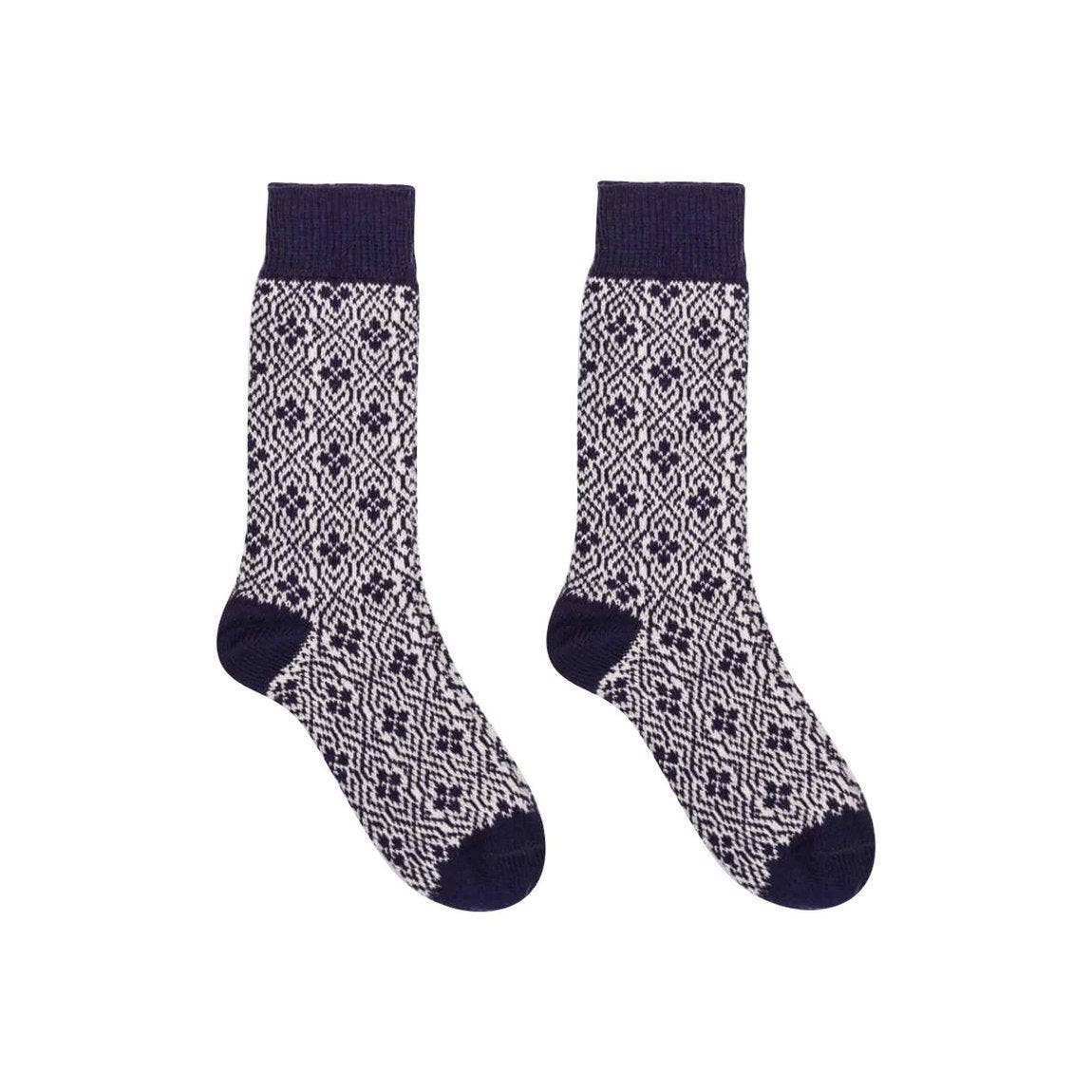 Nordic Socks Merino Wool in PERFORM™ (Ulf - Navy) - Unisex