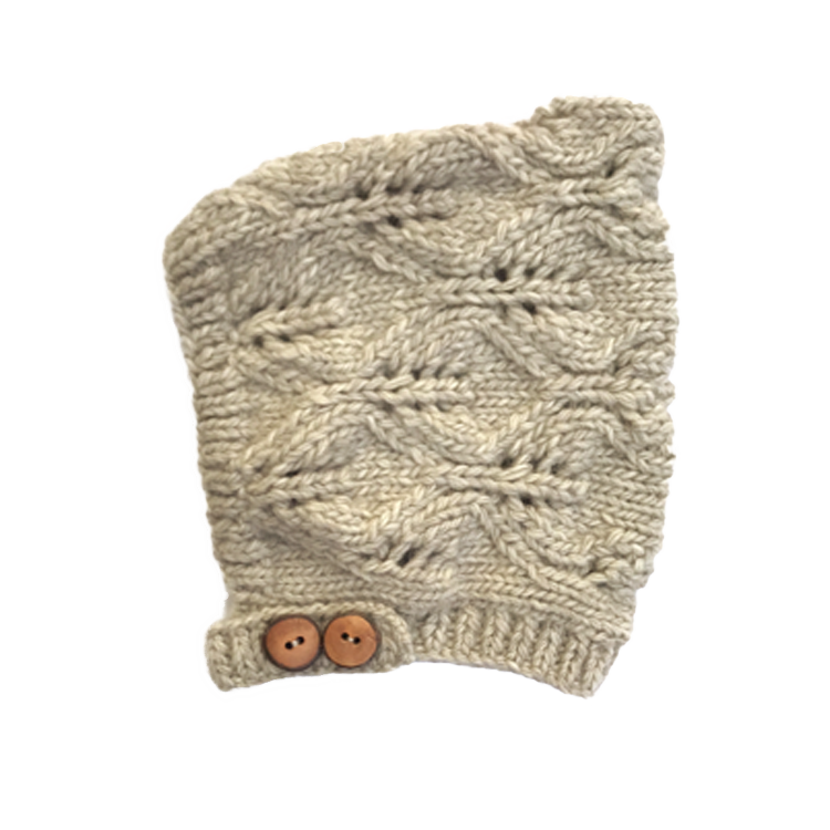 Narwhal Merino Wool Knit Bonnet