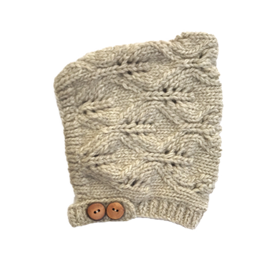 Narwhal Merino Wool Knit Bonnet