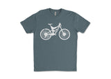 Mountain Bike, Unisex Tee: Indigo