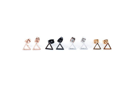 The Triangle Outline Stud Earrings
