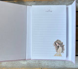 Magnetic closure notepad booklet - girl - 100 sheets 