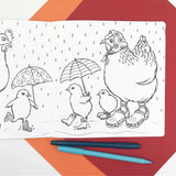 The Fashionable Hens Coloring Book