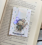 Whimsical bug holographic magnetic bookmark