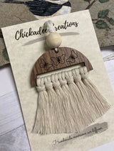 Butterfly Macrame Macrame Essential Oil Car Diffuser Charm