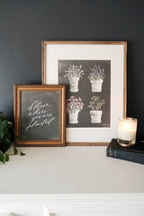 Potted Herb Chart: 8x10"
