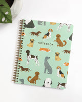 Spiral Notebook - Summer Floral / Dogs