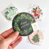 Christmas Wreath Gift Tags | Set of 8