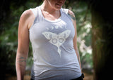 Women's Tank Top, Luna Moth: Ocean Blue