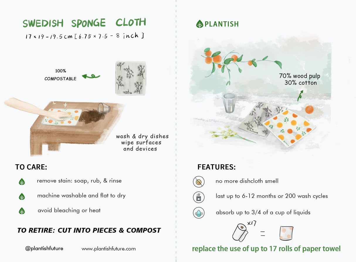 Bees - Swedish Sponge Cloth