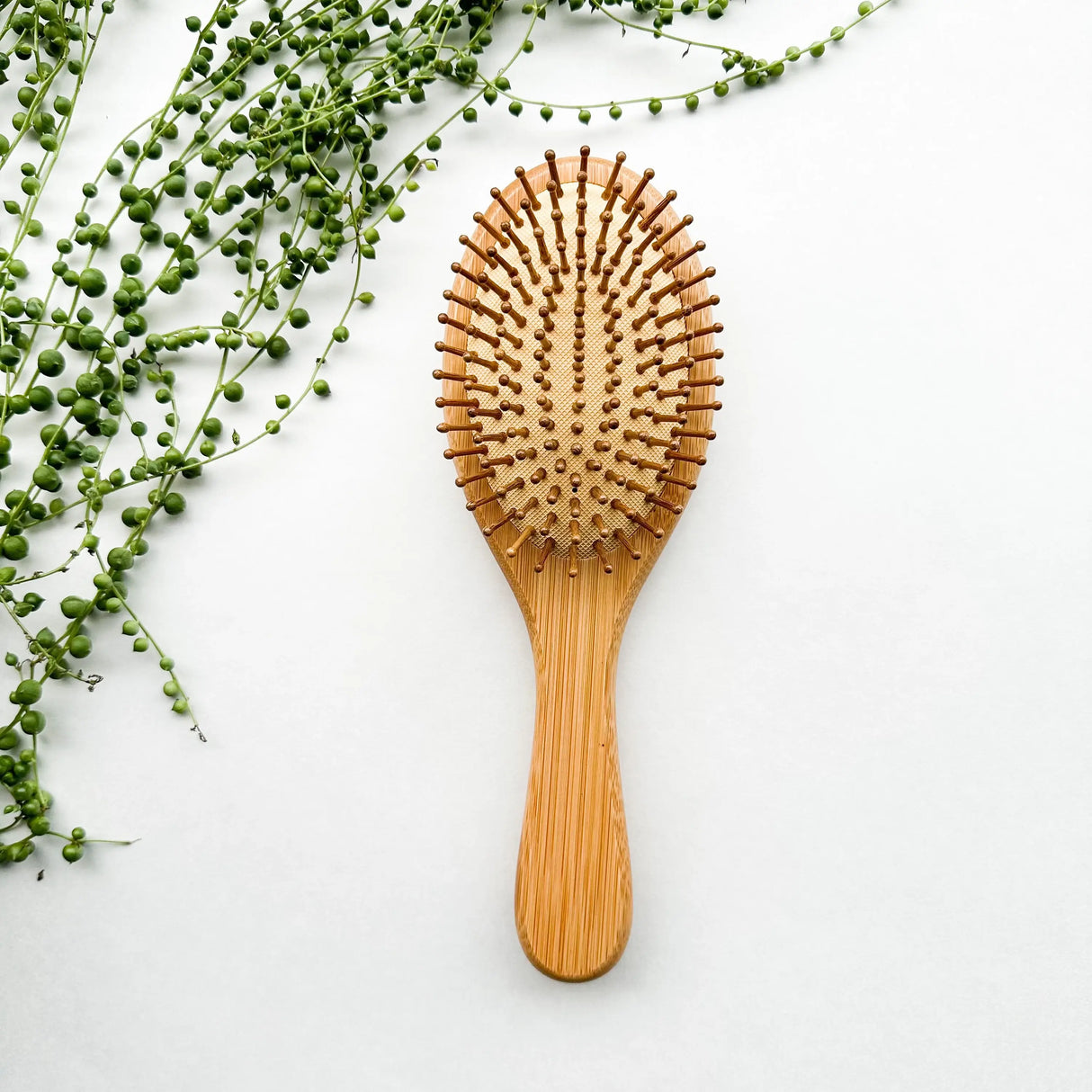 Detangling Bamboo Hair Brush - Plastic Free Biodegradable: Paddle
